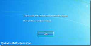 Fix User Profile Failed to Logon