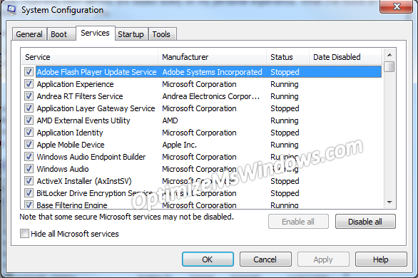 Unnecessary Services You can Disable in Windows 8