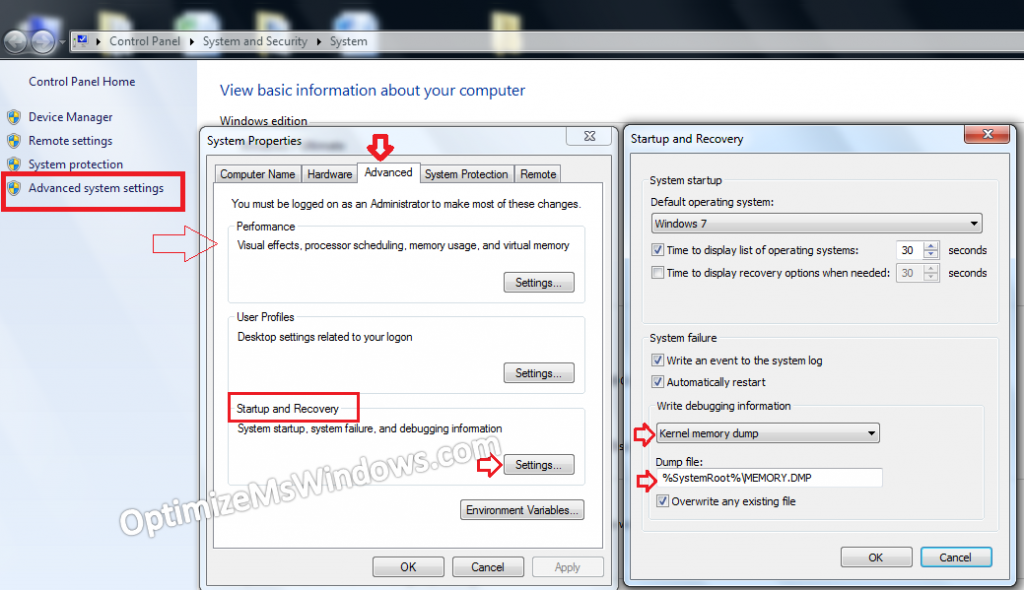 How do I Manage Windows 7 Dump Files